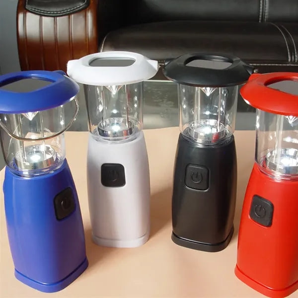 Solar Hand Crank Dynamo LED Camping Emergency Lantern