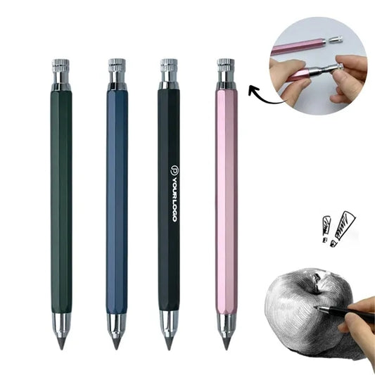 5.6mm mechanical lead holder pencil with built-in sharpener