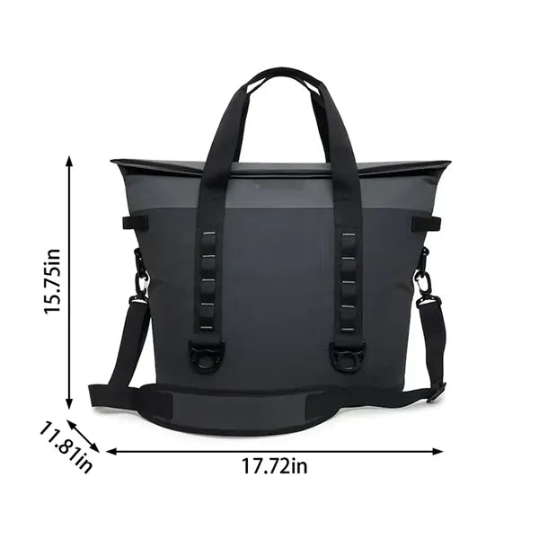 Portable waterproof soft cooler tote bag for outdoor use