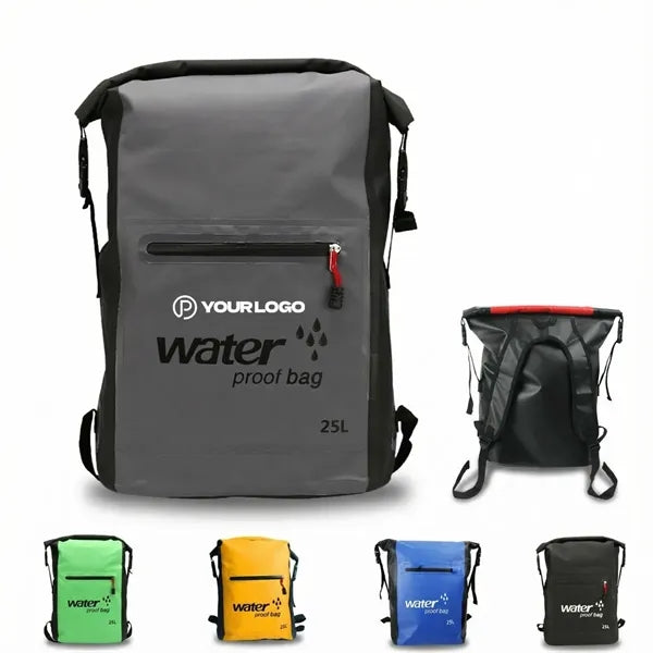 25L waterproof dry bag backpack outdoor lightweight roll-top