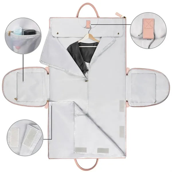 Large garment duffle bags hanging convertible for travel