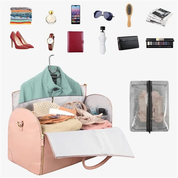Large garment duffle bags hanging convertible for travel