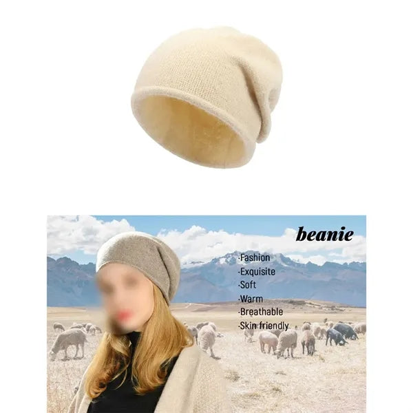 Slouchy Knit Beanie Hat for Women