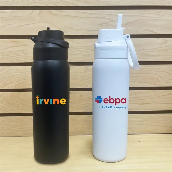 Lanier 32oz. Double Wall Stainless Bottle w/ Straw