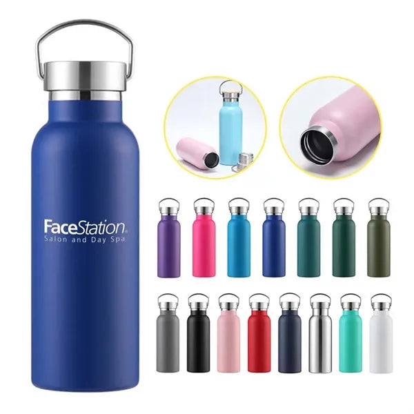 17 oz Stainless Steel Insulated Sports Water Bottle
