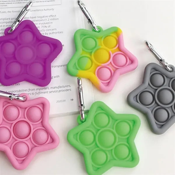 Silicone Star Shaped Fidget Spinner Toys