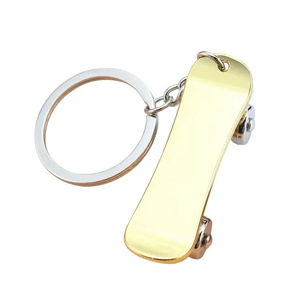 Mini Alloy Skateboard Keychain
