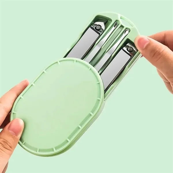 5Pcs Stainless Steel Nail Clipper And Care Tool Set
