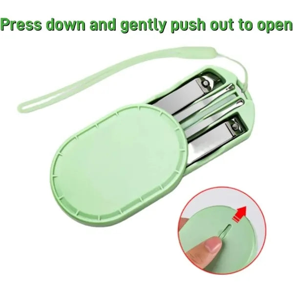 5Pcs Stainless Steel Nail Clipper And Care Tool Set