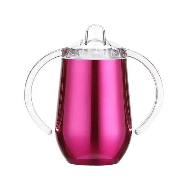 10Oz Custom Bpa Free Baby Feeding Sippy Cups Egg Shape
