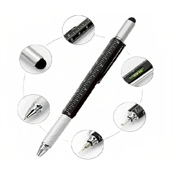 6-In-1 Multifunctional Ballpoint Pen