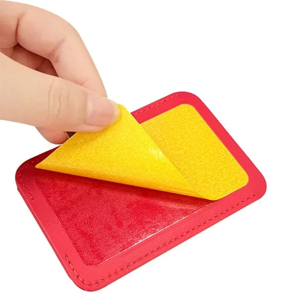 Pu Stick-On Phone Card Holder