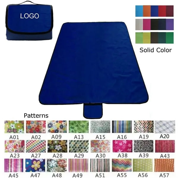 Large Size Outdoor Waterproof Picnic Blankets w/ Carry Strap