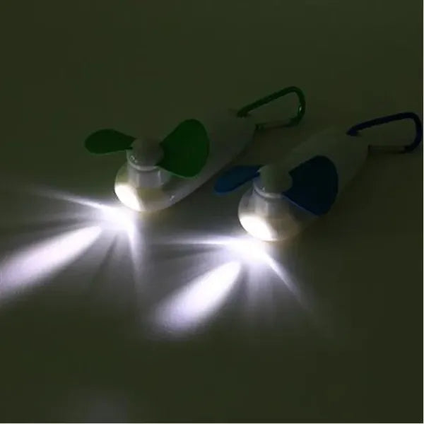 Portable Mini Fan w/Carabiner