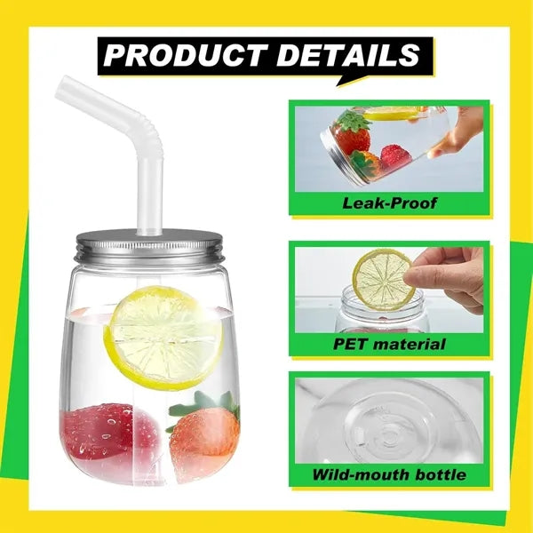 Transparent Disposable Beverage Storage Bottles