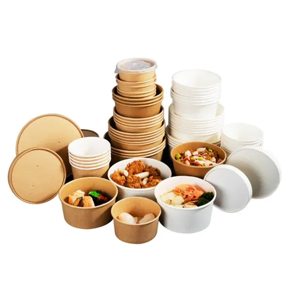 Paper Soup Containers with Lids