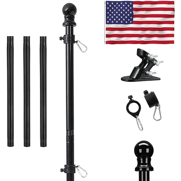 American Flag Kit With Poles