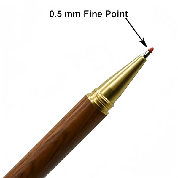 Elegant Wooden Metal Brass Fine Point Pen Gift Art