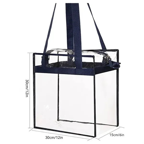 Clear PVC Square Tote Bag