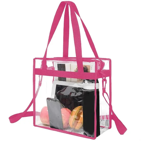 Clear PVC Square Tote Bag