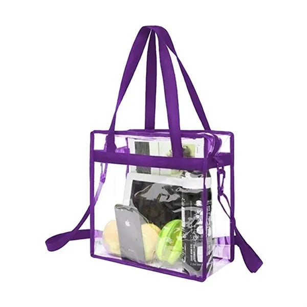 Clear PVC Square Tote Bag