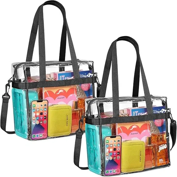 Clear PVC Square Tote Bag