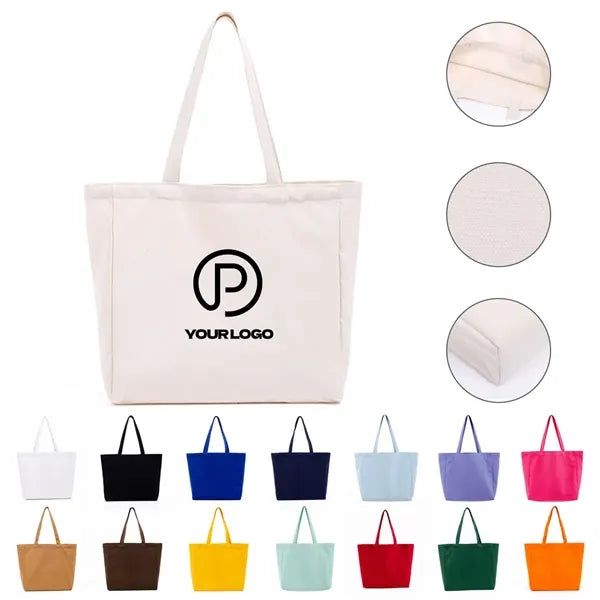 Large canvas tote bags eco-friendly for shopping beach