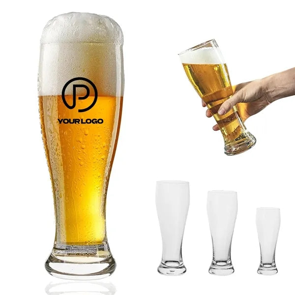 Clear beer glasses cup heavy base durable for home bar