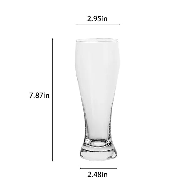 Clear beer glasses cup heavy base durable for home bar