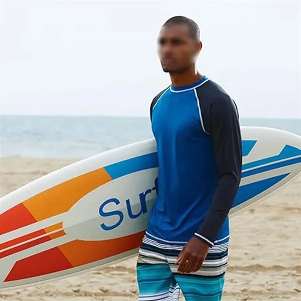Long sleeve rash guard shirt sun protection quick dry