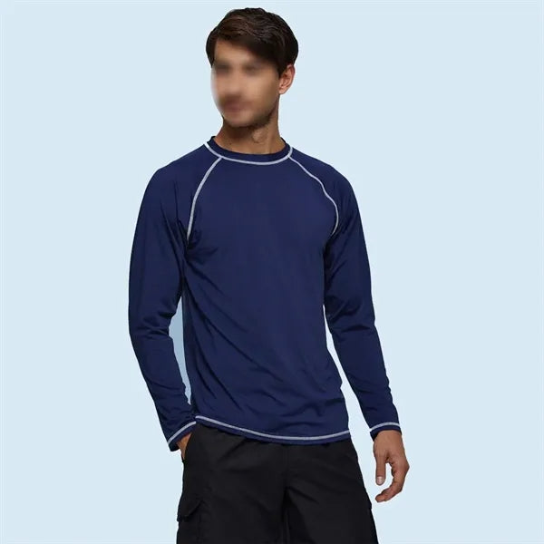 Long sleeve rash guard shirt sun protection quick dry