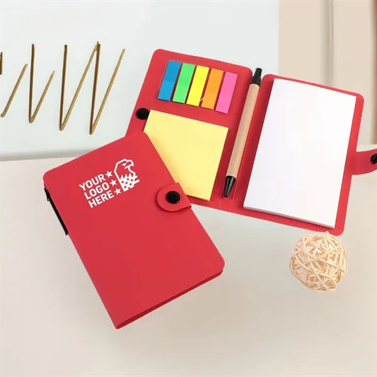 Minimalist Sticky Note Pad Notebook With Pen Set