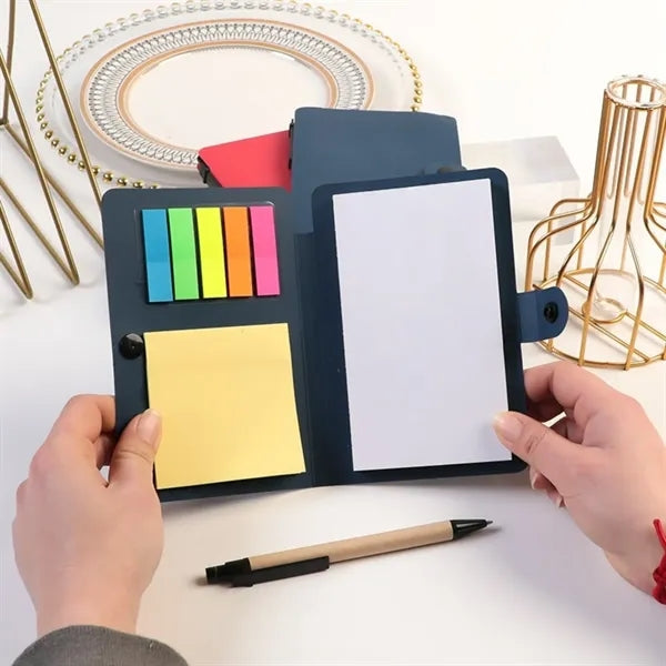 Minimalist Sticky Note Pad Notebook With Pen Set
