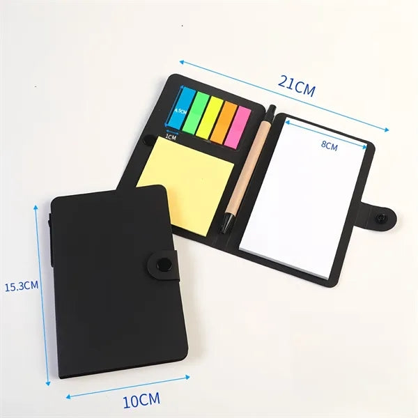 Minimalist Sticky Note Pad Notebook With Pen Set