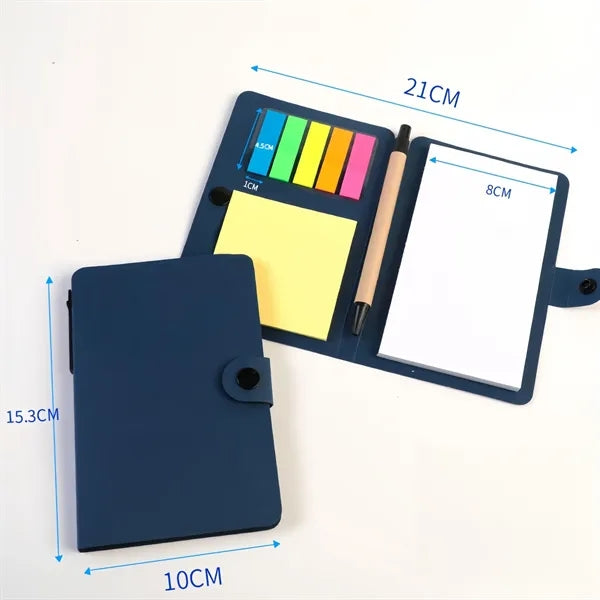 Minimalist Sticky Note Pad Notebook With Pen Set
