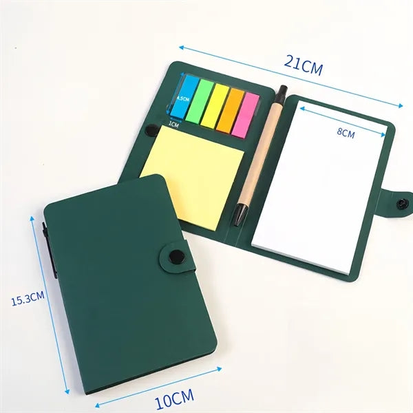 Minimalist Sticky Note Pad Notebook With Pen Set