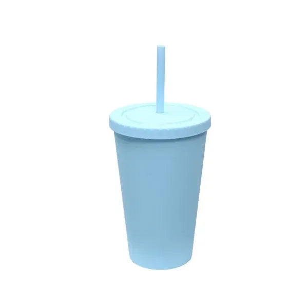 16 OZ AS Plastic Straw Cup