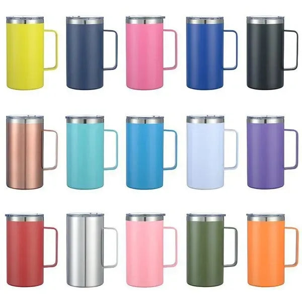 16 OZ 304 Stainless Steel Insulated Mug With Handle