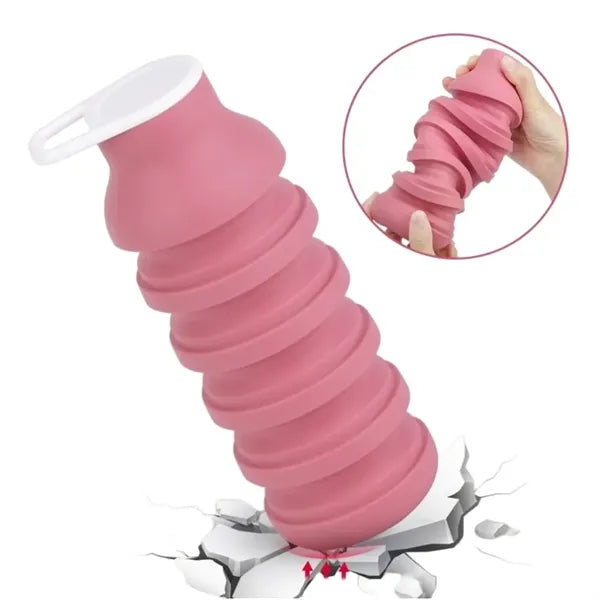20oz Collapsible Silicone Water Bottle