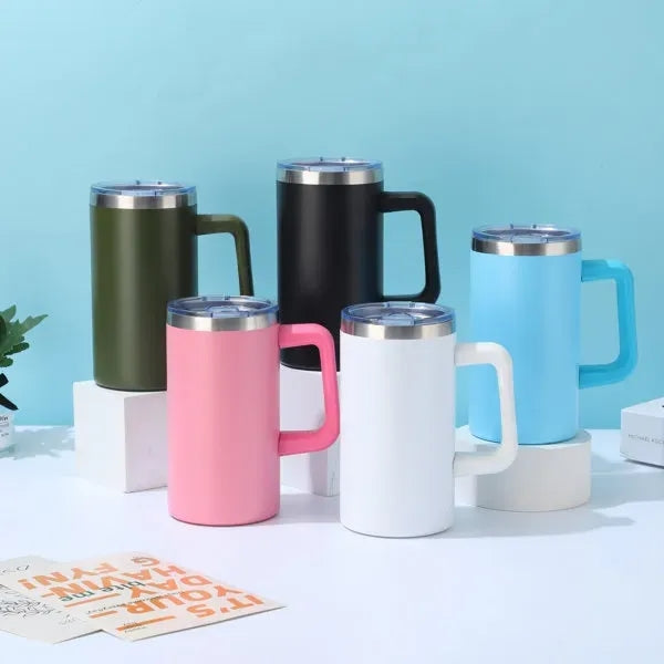 20 OZ 304 Stainless Steel Vacuum Coffee Mug With Handle