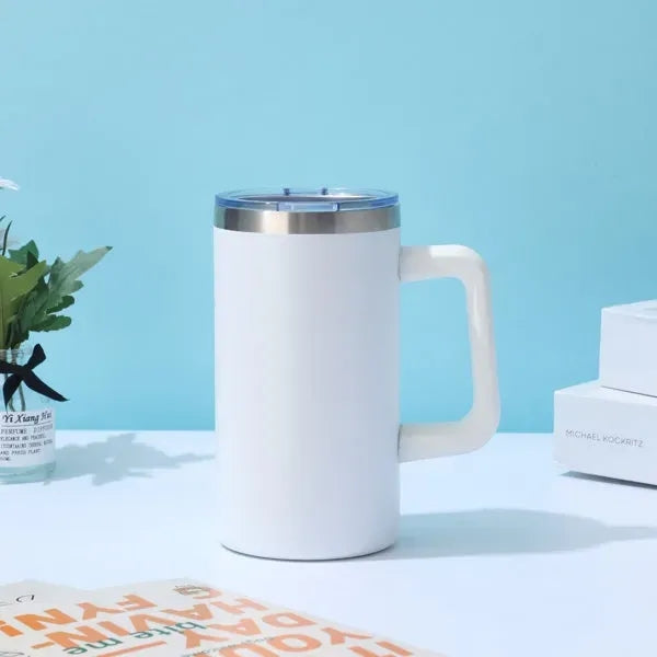 20 OZ 304 Stainless Steel Vacuum Coffee Mug With Handle
