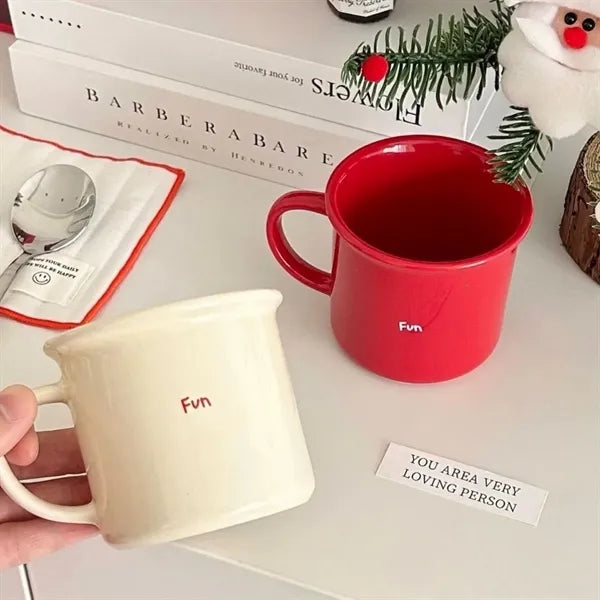 10oz ceramic campfire coffee mug durable for office camping