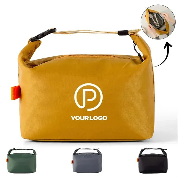 Oxford lunch bag with top handle portable for school office