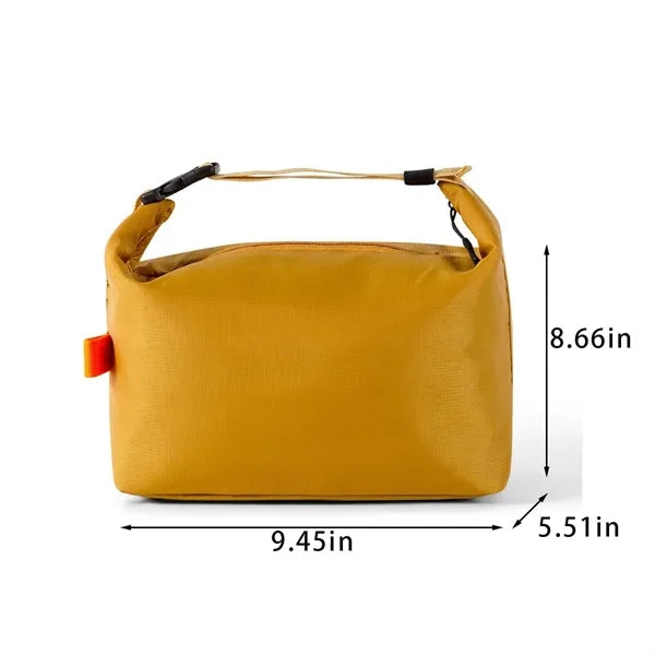 Oxford lunch bag with top handle portable for school office