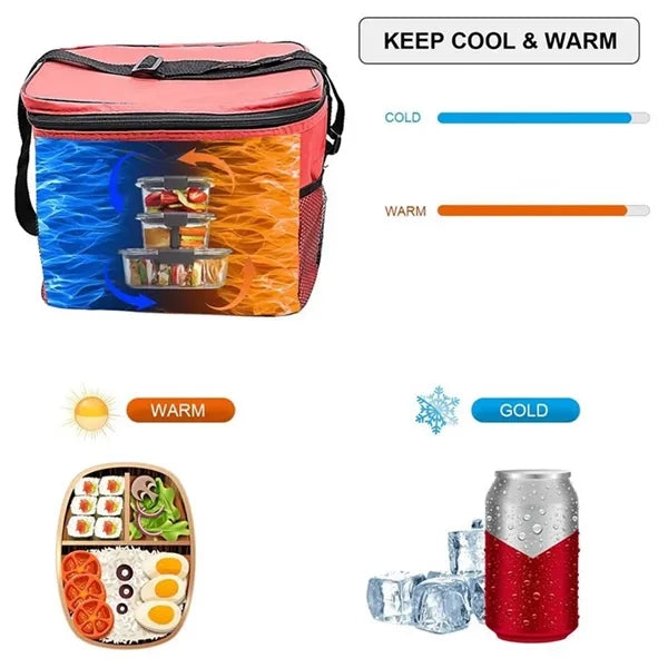 Soft insulated cooler Oxford 10L portable for camping picnic