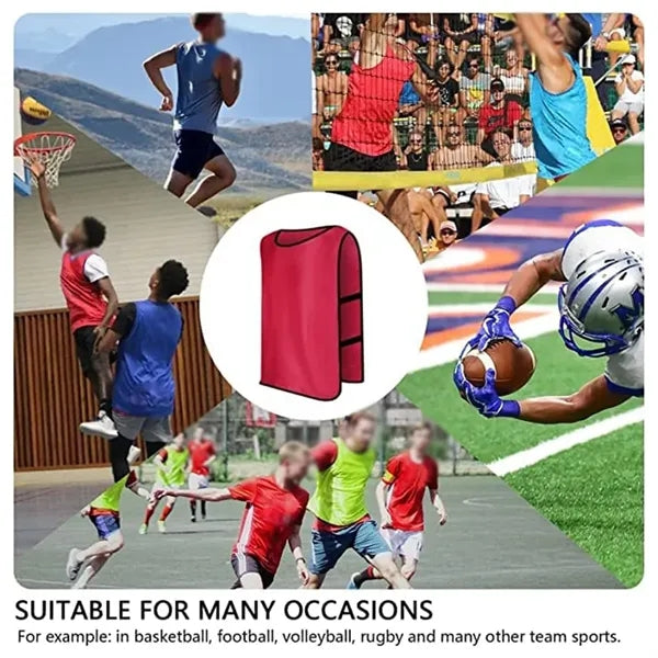 Scrimmage vests sport soccer practice jersey for adult youth