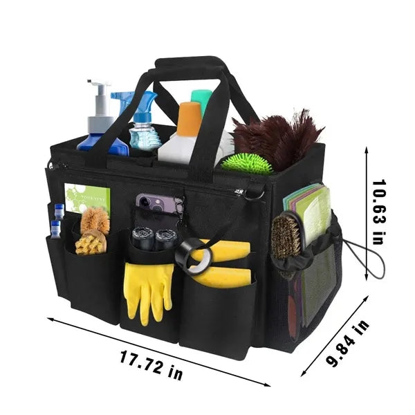Wearable cleaning caddy oxford tool storage bag for home