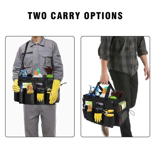 Wearable cleaning caddy oxford tool storage bag for home
