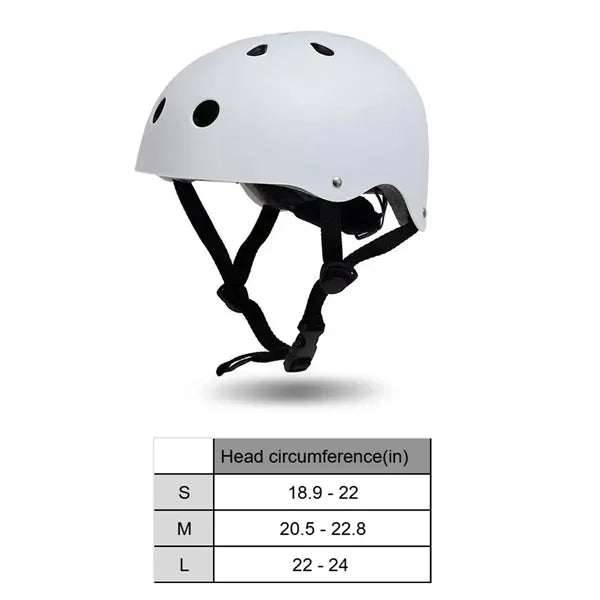 Skateboard bike helmet lightweight adjustable for adult kids