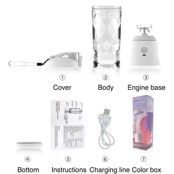 2 in 1 Mini Mixer Personal Blender